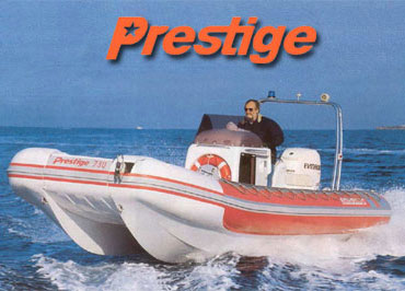 Prestige 730 RIB katamarn gumicsnak